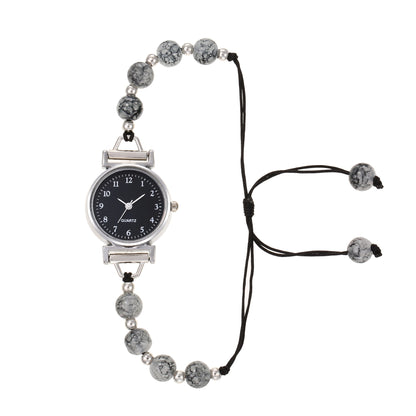 Fashionable trend simple luxury round plate pointer style bracelet ladies watch