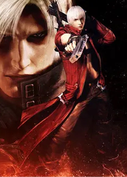 Devil May Cry 5 Dante Cosplay Costume Game DMC 5 Dante Wig Windbreaker Gloves Top Pants Disguise Suits Party Fantasia Outfits