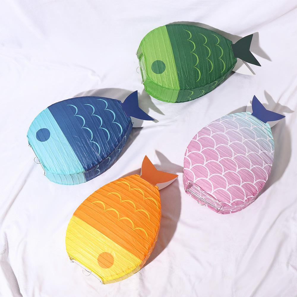 Blessing Wishing Fish Shaped Cute Candle Light Decoration Party Supplies Paper Lanterns