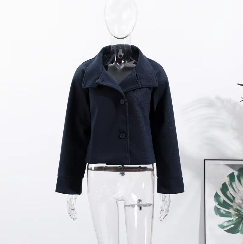 Fashion Loose Women's Trench Coat Stand Collar Batwing Sleeve Oversized Long Coats 2025 New Autumn Casual Street Chic Outwear