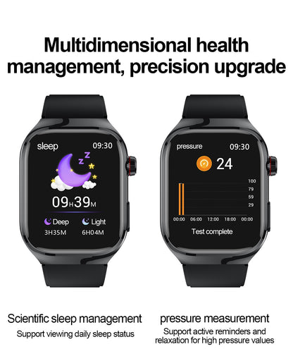 2025Novo Micro Exame Físico Smartwatch Para Homens Ácido Úrico Gordura Corporal Relógios de Saúde de Cinco Órgãos Chamada Bluetooth SmartBracelet