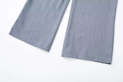 HXAO Women 2024 Wide leg Pants Baggy High Waist Pants Women's Wide Trousers Black Office wear Wide Pants Woman Autumn Trousers