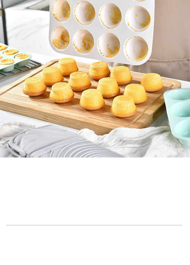 12/24 Holes Silicone Baking Mold for Baking 3D Bakeware Chocolate Round Sphere Mold Cupcake Pan Cake DIY Muffin Kitchen Tools