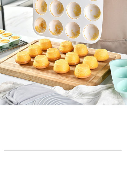 12/24 Holes Silicone Baking Mold for Baking 3D Bakeware Chocolate Round Sphere Mold Cupcake Pan Cake DIY Muffin Kitchen Tools