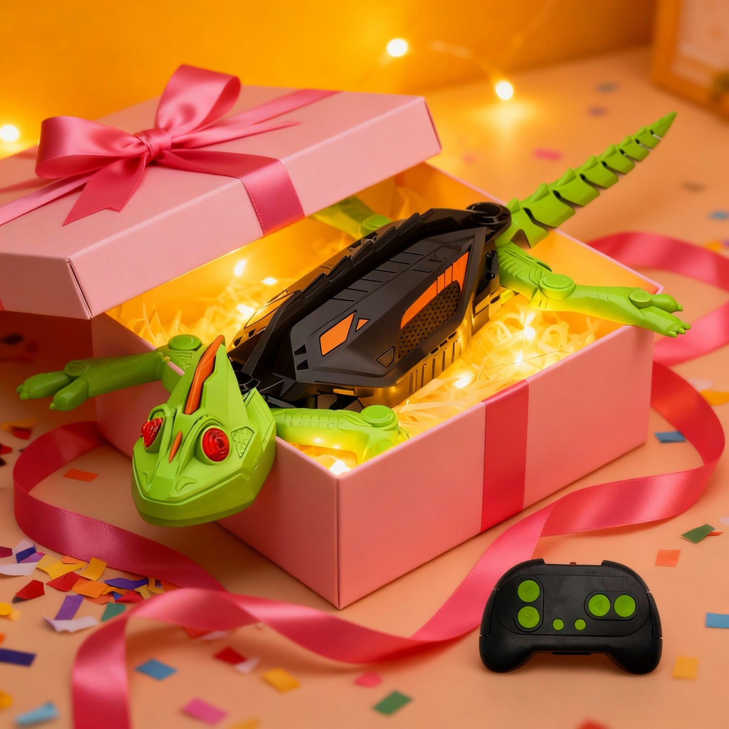 Robô de Brinquedo Lagarto Biomimético Realista RC Escalador de Parede Controle Remoto Gecko Que Escala Vidro e Paredes Lisas Decoração de Interiores de Carros