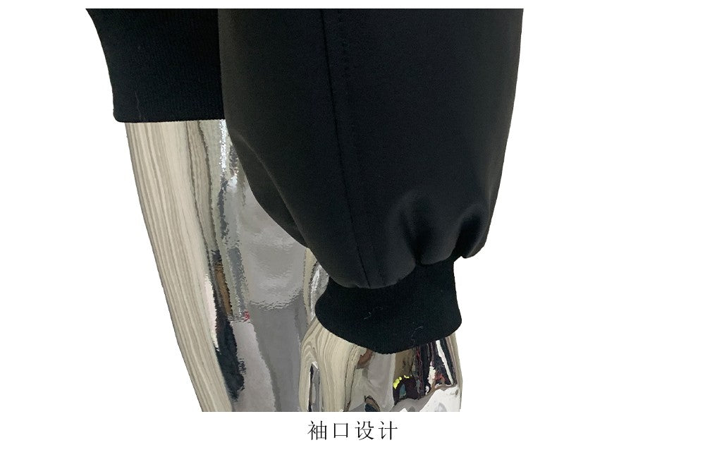 Mauroicardi Autumn Winter Short Oversized Black Warm Pu Leather Jacket Men with Faux Fur Trim Hood Loose Casual Korean Fashion