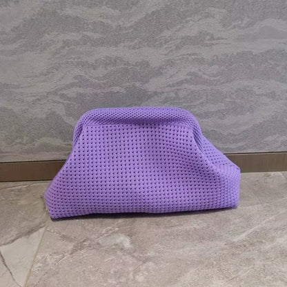 Storage Bag Polyester Summer Beach Clutch Bag Soft Elastic Small Crochet Handbag Breathable Large Capacity Purse Party ?????