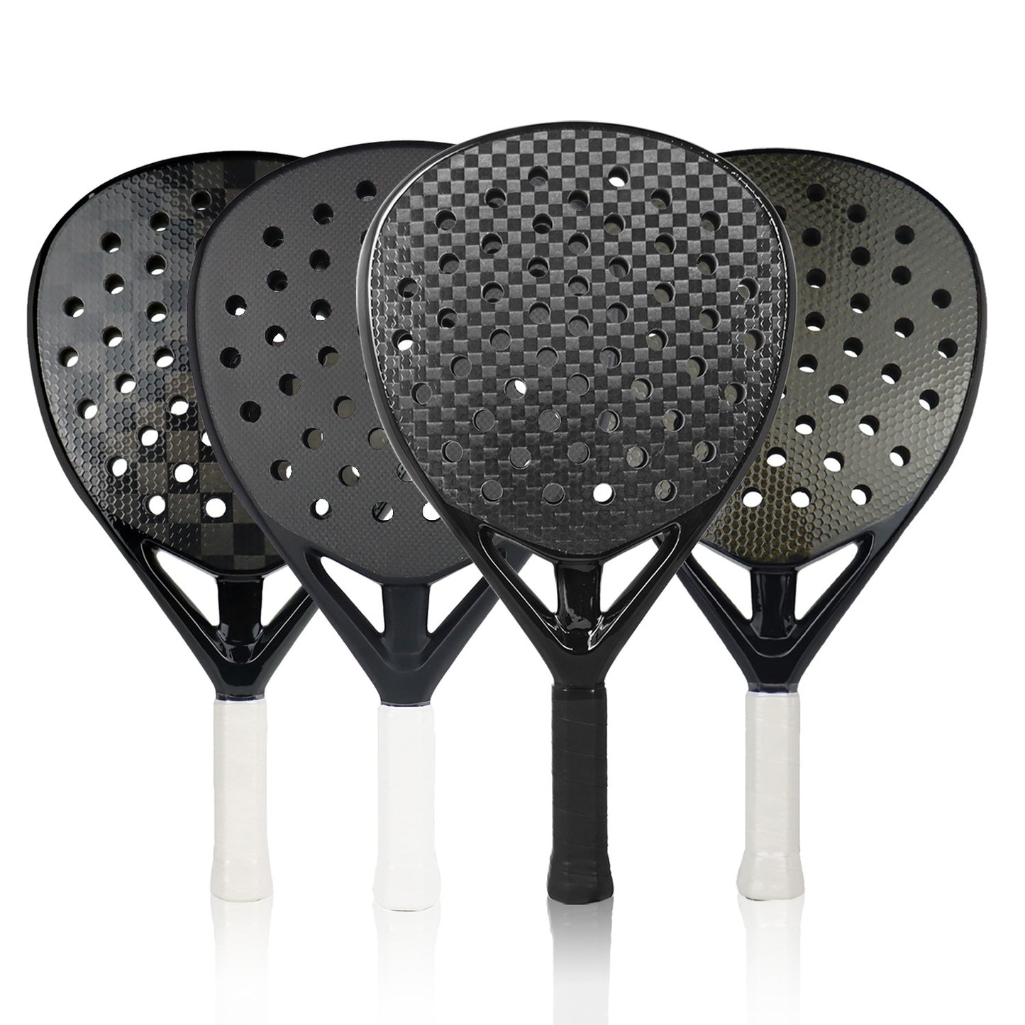 Raquetes de Padel de Carbono Profissionais 3K/12K para Homens, Superfície Áspera com Núcleo de Espuma de Memória Macia em EVA para Treinamento