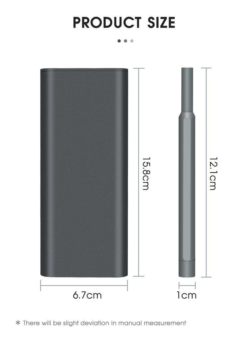 Kit de Chaves de Fenda de Precisão 26 em 1 Bits Magnéticos Multifuncionais Mini Ferramenta de Reparo para iPhone Relógio Xiaomi Óculos PC