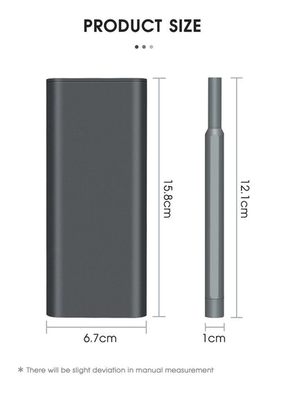 Kit de Chaves de Fenda de Precisão 26 em 1 Bits Magnéticos Multifuncionais Mini Ferramenta de Reparo para iPhone Relógio Xiaomi Óculos PC