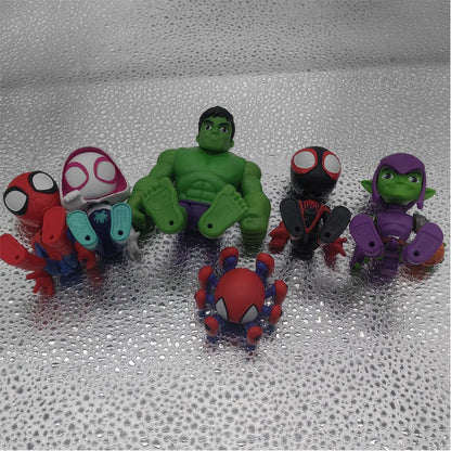 Boneco Articulado de Super-Herói Spidey e Seus Amigos Espetaculares Homem-Aranha Miles Morales Boneco Colecionável Brinquedos Presentes Crianças