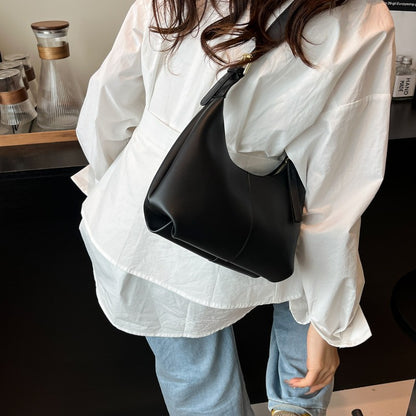 LEFTSIDE Small PU Leather Crossbody Bags for Women 2025 New Trend Retro Underarm Shoulder Bag Ladies Retro Handbags and Purses