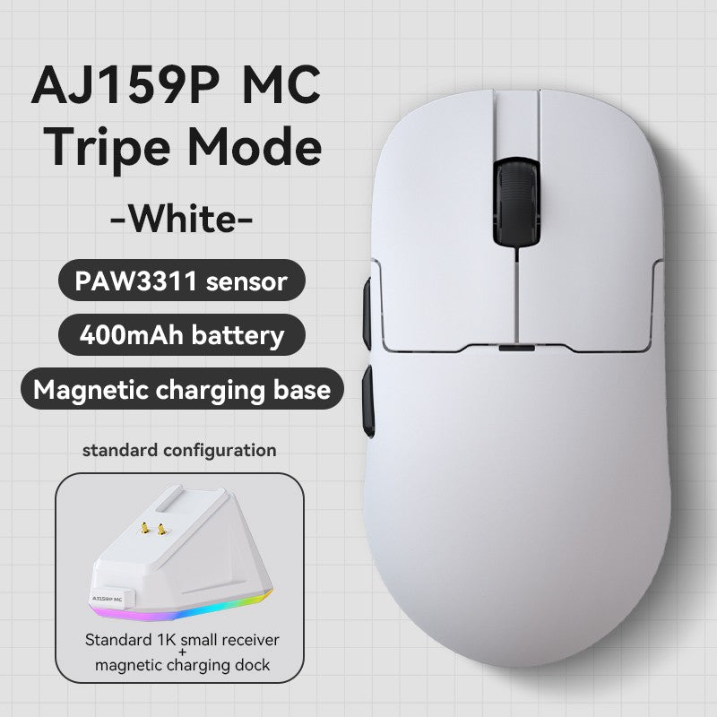 AJAZZ AJ159 APEX/AJ159PRO Wireless Gamer Mouse with RGB Magnetic Charging Base Lightweight  AJ159P Gaming Mouse for PC Laptop