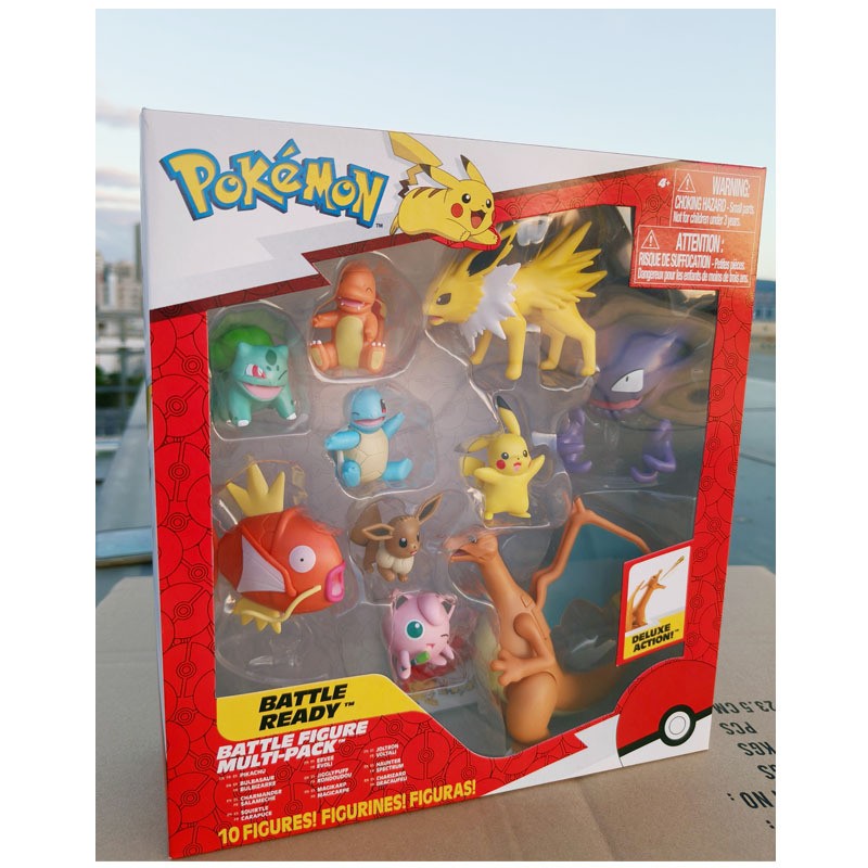 Pokémon Bonecos de Batalha Definitivos Pikachu Bulbasaur Eevee Pocket Monsters Boneco de Batalha Anime Action Figure Modelo Terno Brinquedos Presentes