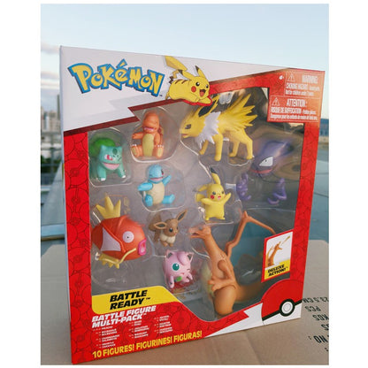 Pokémon Bonecos de Batalha Definitivos Pikachu Bulbasaur Eevee Pocket Monsters Boneco de Batalha Anime Action Figure Modelo Terno Brinquedos Presentes