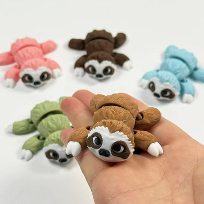 1/2/3 Pieces - 3D Printed Articulated Sloth and Koala Figurines, Indoor and Outdoor Desktop Decorations,  Christmas