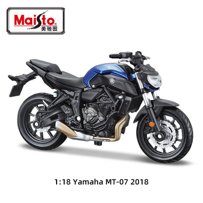 Novidade em Estoque Maisto Série Motocicleta 1:18 Yamaha Mt10 Liga Miniatura Modelo Diecast Ducati Kawasaki Bmw Moto Brinquedos Personalizados Presente