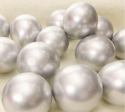 10/20/50pcs Metal Luster Chrome Balloon 5/10/12inch Latex Balloons Rose Gold Silver Red Purple Green Pink Balloon Birthday Party