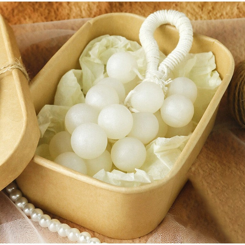 Sabonete Artesanal em Barra, Sabonete em Caixa de Presente com Agrupamento de Uvas Peroladas para Banho e Lavagem e Limpeza e Nutrição, Suave Extrato Vegetal que Remove a Sujeira
