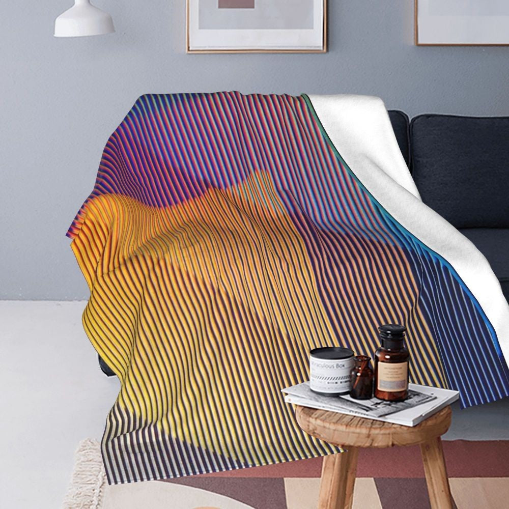 Carlos Cruz-Diez Blanket Soft Warm Flannel Throw Blanket Bedspread for Bed Living room Picnic Travel Home Couch