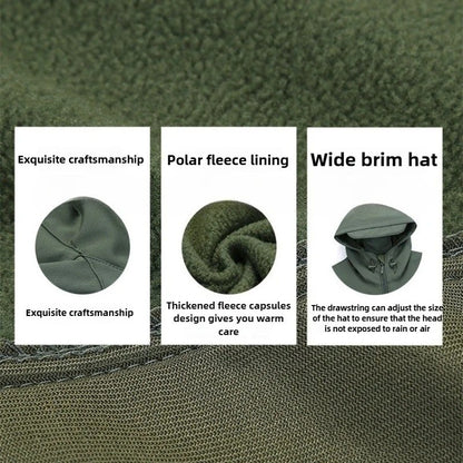 Conjunto de Pesca de Inverno para Externa Roupa de Caminhada Respirável Jaqueta Softshell IX7 de Pele de Tubarão Conjunto Forrado de Lã Quente Corta-vento