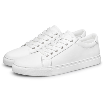 New Sneakers Men Shoes Genuine Leather Mens Casual Shoes Flat Male Footwear Fashion Black White Shoes Tenis Masculino Skateboard