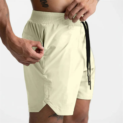 Men Running Bodybuilding Shorts Man Summer Gyms Workout shorts Male Breathable Quick Dry Sportswear Jogger multi-pocket Shorts