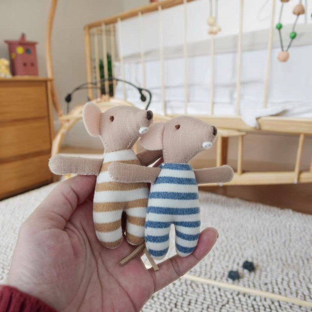 2025 Baby Plush Toy Comforts Sleeping Cute Rabbit, Bear, Mouse Baby Girl Doll, Cloth Doll Doll