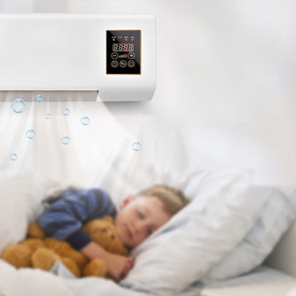 Mini Aparelho de Ar Condicionado Portátil, Resfriamento e Aquecimento Rápido, Temporizador Inteligente de 8H com Controle Remoto para Sala de Estar