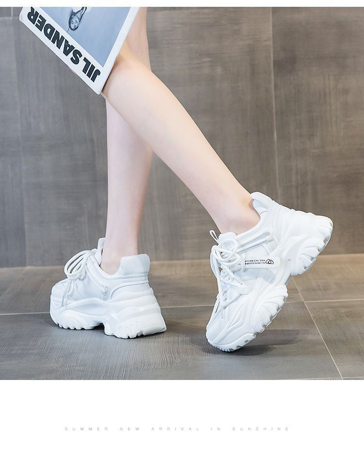 Women's Shoes Casual Shoes Spring Sneakers Platform Woman-shoes Tennis Female Fashion Thick Sole 2024 Roses Trainers Increased I
