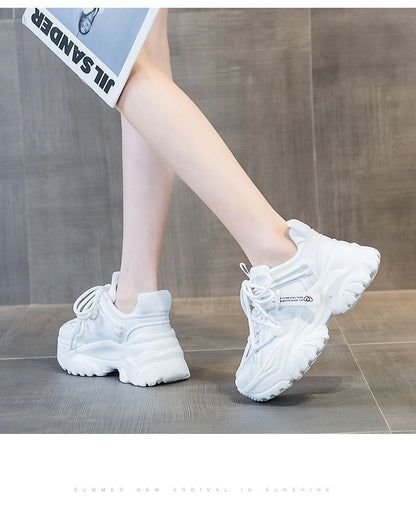 Women's Shoes Casual Shoes Spring Sneakers Platform Woman-shoes Tennis Female Fashion Thick Sole 2024 Roses Trainers Increased I
