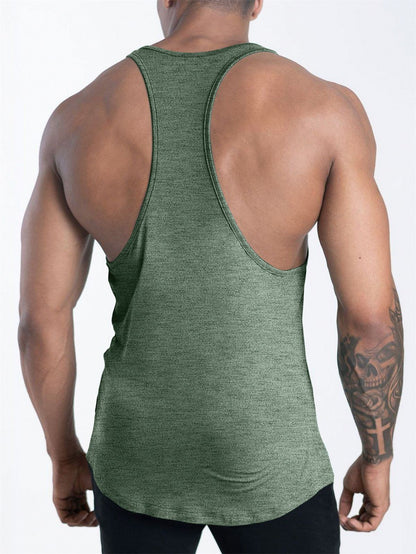 Quick Dry Bodybuilding Tank Top Men Gym Fitness Sport Sleeveless Shirt Male Casual Skinny Stringer Singlet Vest Workout Clothing
