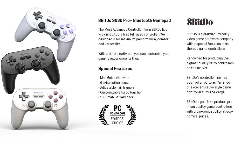 8BitDo SN30 Pro Wireless Controller Pro 2 Joystick for Switch 2 NO Package Gamepad for Apple PC MacOS Android Steam Raspberry Pi