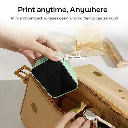 MarkLife P15 Mini Portable Thermal Printer Wireless Bluetooth-compatible Label Tag for Home Office Labeling Sticker Machine