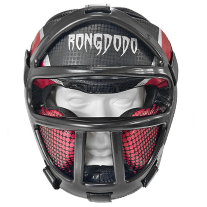 Capacete Sanda Máscara Facial Removível Proteção Espessa Capacete de Taekwondo para Adultos e Crianças Protetor de Cabeça de Boxe Equipamento de Proteção para Artes Marciais