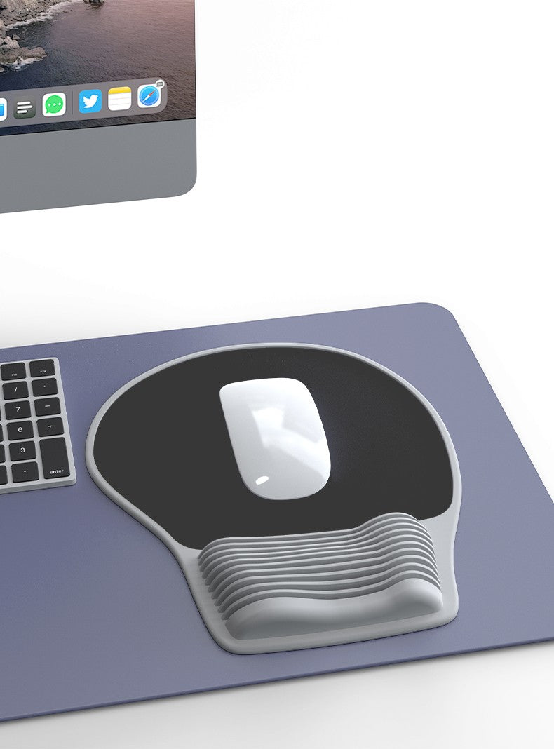 Ergonomic Mouse Pad Wrist Support, Comfortable Mouse Pad Wrist Rest, Relieve Wrist Pain Gel Mouse pad, Laptop, computer, office