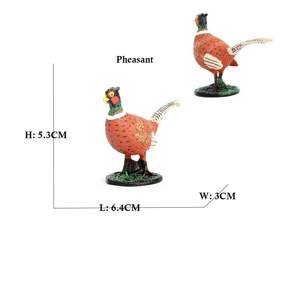 Coruja Flamingo Peru Tucano Seahawk Modelo Animais Estatuetas Plástico Pássaro Brinquedo Boneco de Ação Aventuras na Selva Presentes para Crianças Zoológico da Floresta