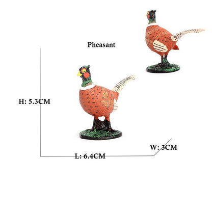 Coruja Flamingo Peru Tucano Seahawk Modelo Animais Estatuetas Plástico Pássaro Brinquedo Boneco de Ação Aventuras na Selva Presentes para Crianças Zoológico da Floresta
