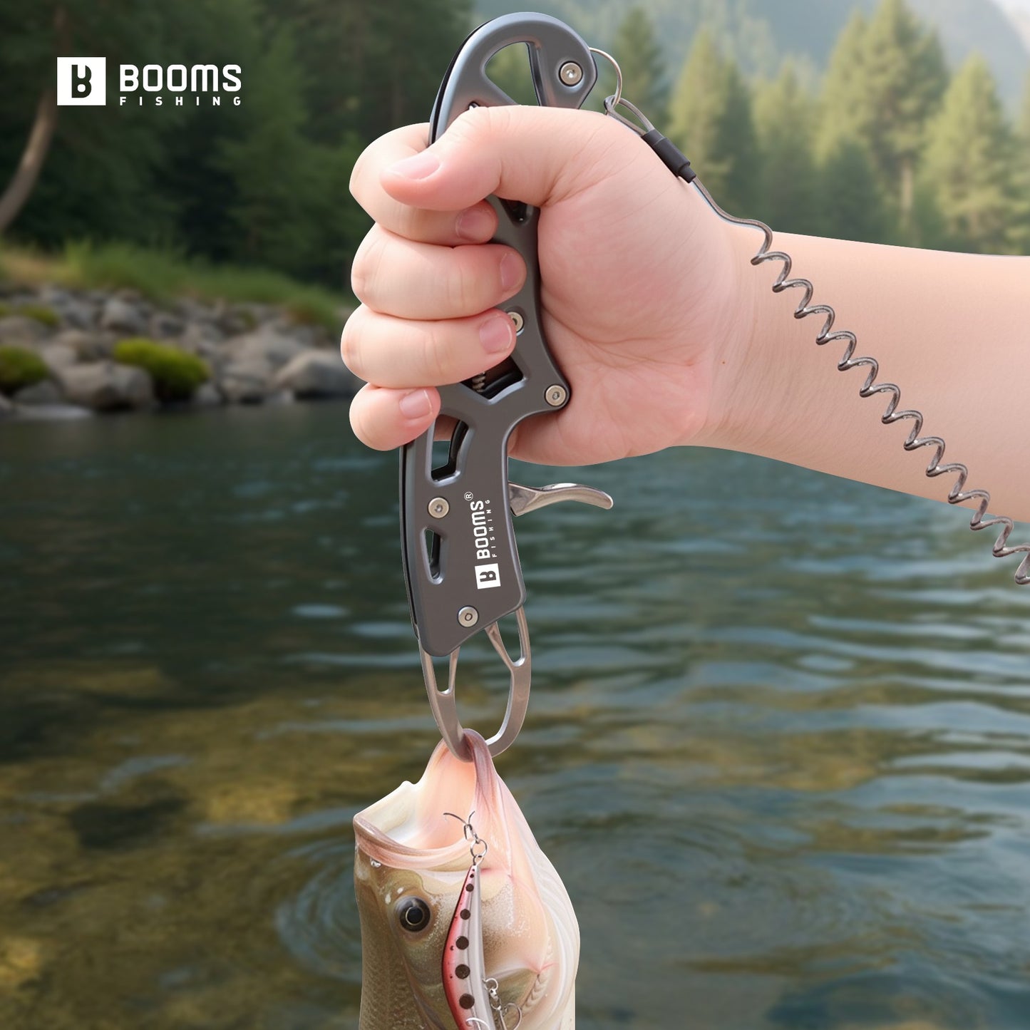 Booms Fishing Liga de Alumínio Novo Alicate de Pesca Pega Peixe Alicate de Bordo Pegador de Peixe Acessórios de Pesca