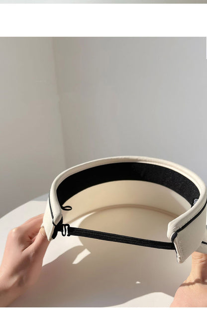 New Sun Hat Women's Uv Protection Sun Hat Summer Empty Cap Large Brim Outdoor Cycling Face Shade Hat Woman