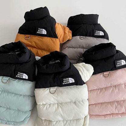 Casaco de Algodão Quente para Pets Roupas para Cães de Duas Pernas Engrossadas Jaqueta de Inverno para Cães Pequenos e Médios Teddy Roupas Fofas de Inverno