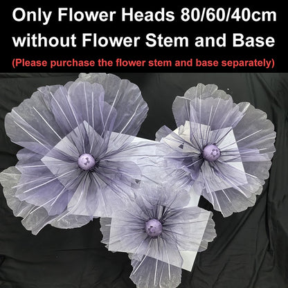 190cm Artificial Flowers Wedding Decor Props Road Lead Flower Silk Yarn Flower Poppy Window Display Garden Decoration Home Decor