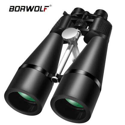 Novos Binóculos BORWOLF 2024 25-75X80 Alta Definição à prova d'água Militar Telescópio para Observação de Pássaros Caminhada Caça Esportes