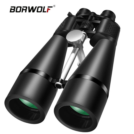 Novos Binóculos BORWOLF 2024 25-75X80 Alta Definição à prova d'água Militar Telescópio para Observação de Pássaros Caminhada Caça Esportes