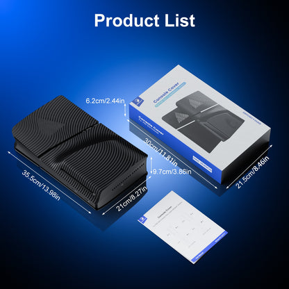 HONCAM Premium ABS Replacement Shell Anti-Scratch Faceplate Protective Shell Cover F PS5 Slim Digital/Disc Edition Console Case