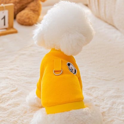 Roupas de inverno para cachorro, Moletom com capuz fofo de desenho animado, quente, para Chihuahua, Bulldog Francês, Roupa para filhotes, Casaco, Fantasia para cães de estimação