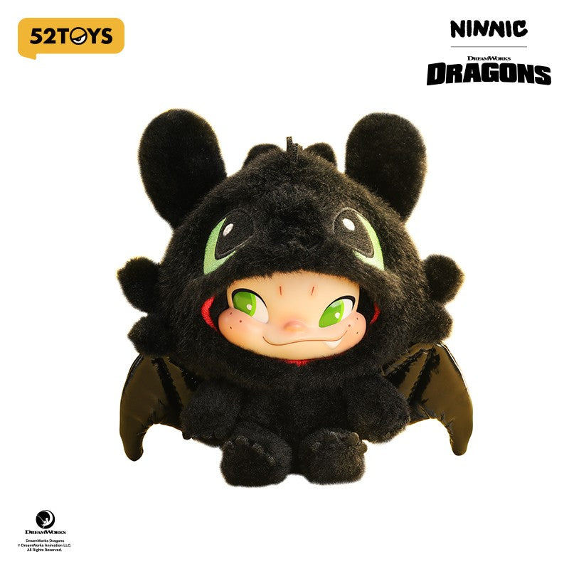 52TOYS NINNIC & TOOTHLESS Pelúcia Edição Limitada, Altura: 17cm/6,7 polegadas