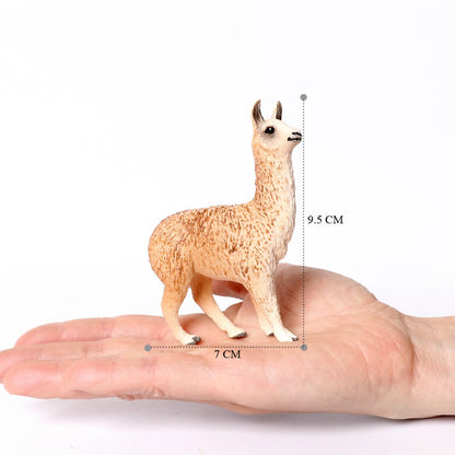 Realistic Farm World Alpaca Animal Model Figures Llama Toy Figurine Zoo Education Collection Home Decor Playset Kids Gifts