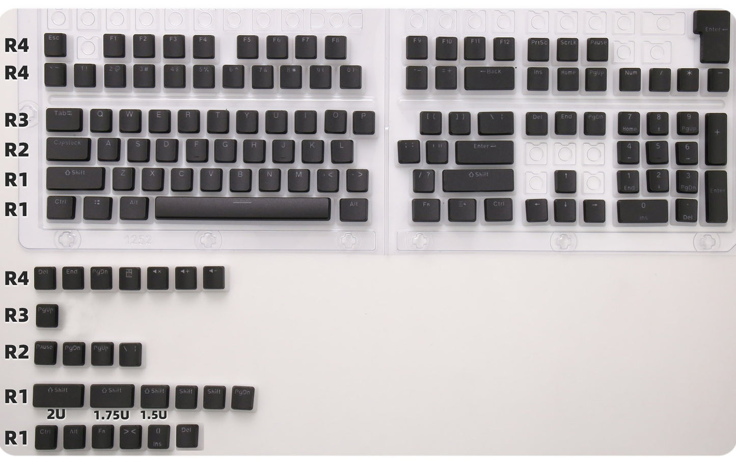 129 Teclas Pudding Keycaps Perfil OEM PBT Double Shot Keycap Para Teclado Mecânico Mx Switch Layout ISO Teclas retroiluminadas RGB