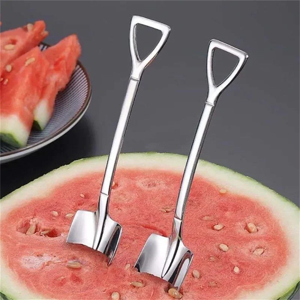1PC Coffee Spoon Shovel Spoons Tea Spoons Creative Spoon For Ice Cream Stainless Steel Watermelon Scoop Tableware Cutlery Set